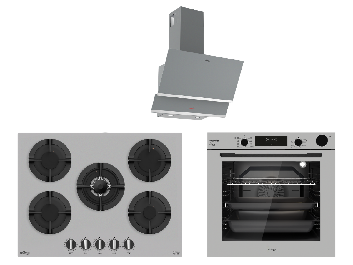 Tommatech TT300 Gri Ankastre Set