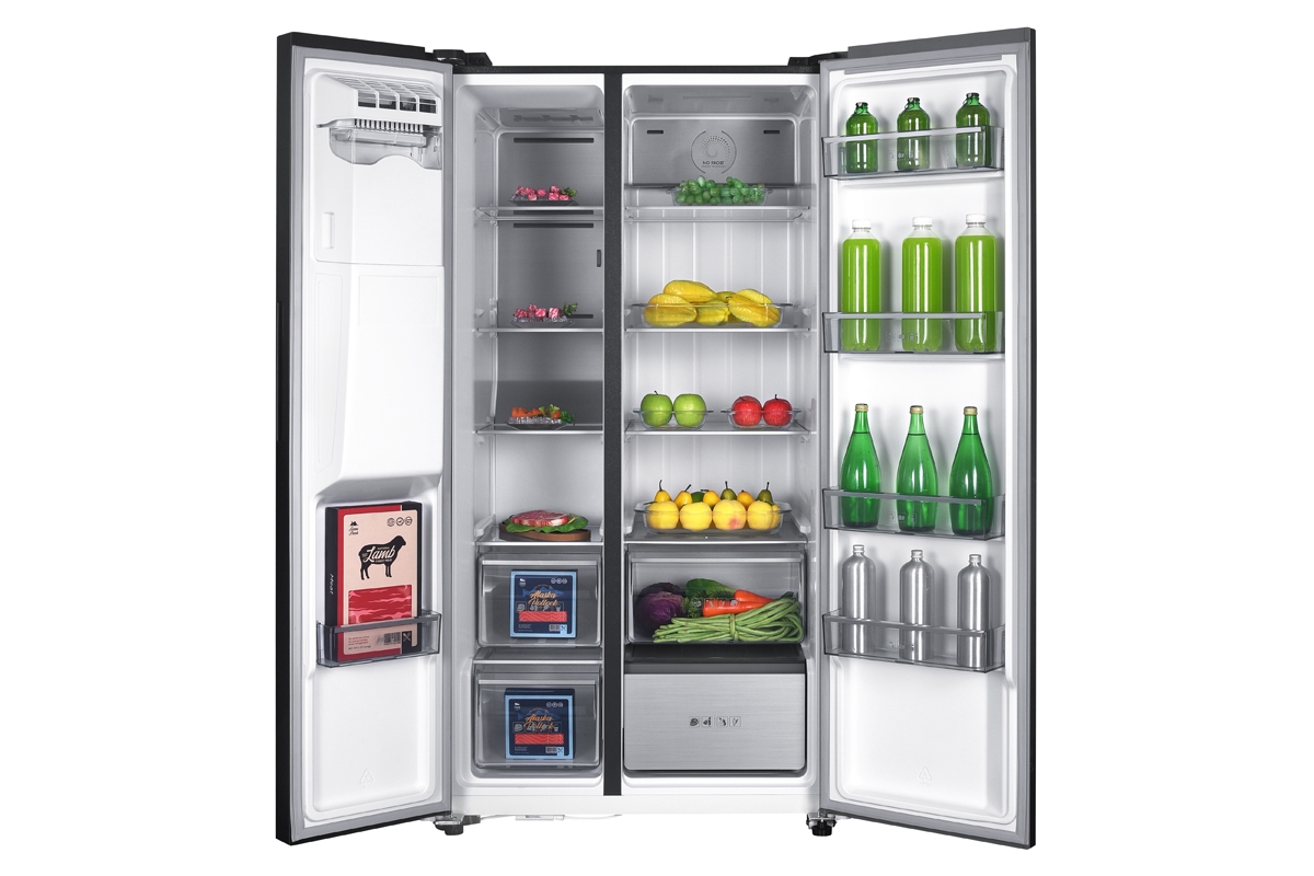 Tommatech TSB-491576-WIDSMP 577L Su ve Buz Dağıtıcılı Side-By-Side Buzdolabı Dark Inox