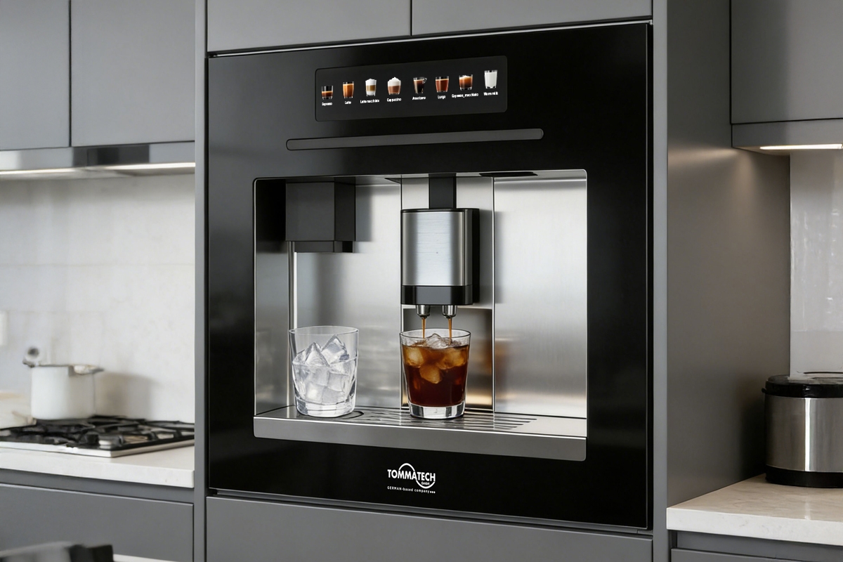 Tommatech TAKM1ESTS Ankastre Tam Otomatik Kahve Makinesi Siyah