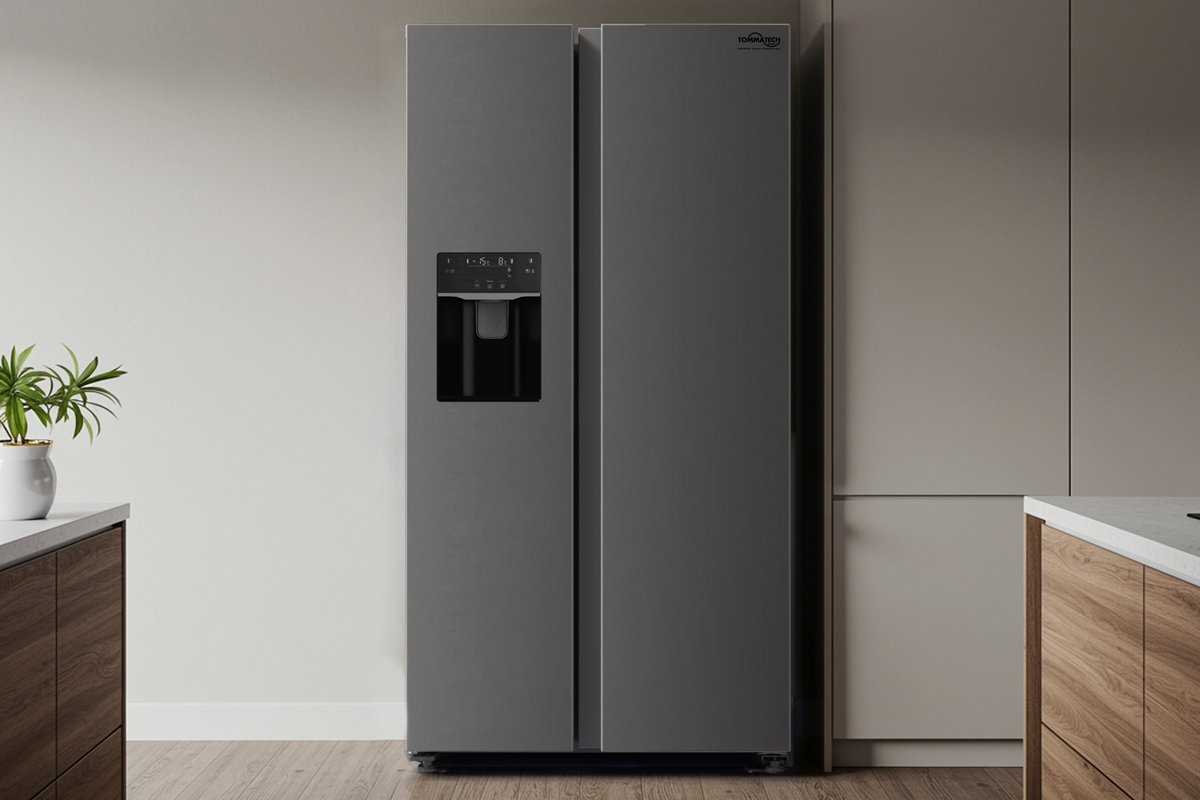 Tommatech TSB-491576-WIDIMP No-Frost  Su Ve Buz Dağıtıcılı Sıde-By-Sıde 577L Inox Buzdolabı